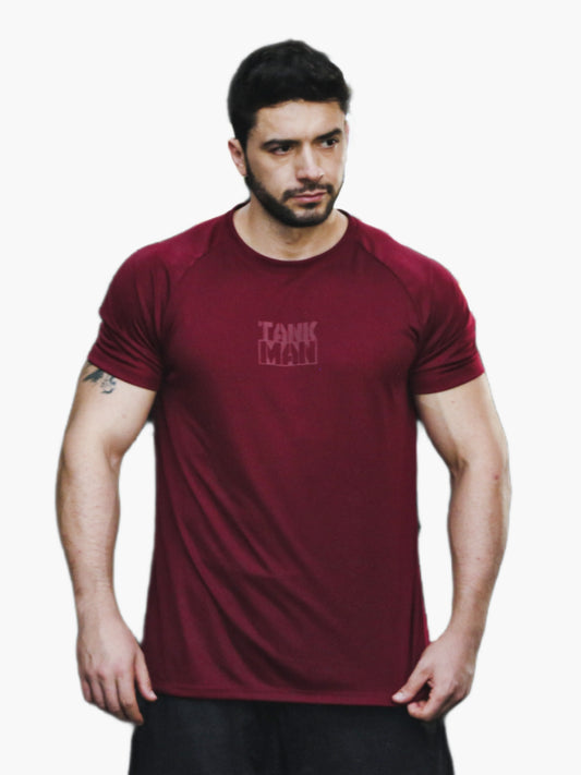 Camiseta Dry Fit performance Bordô - Tankman